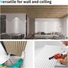 imageArt3d 2x4 ft Drop Ceiling Tiles in White 12Sheet SemiCylinder Design 3D Wall Panels for Interior Wall Decor 24x48 inchSemiCylinder Walnut