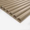 imageArt3d 2x4 ft Drop Ceiling Tiles in White 12Sheet SemiCylinder Design 3D Wall Panels for Interior Wall Decor 24x48 inchSemiCylinder Walnut