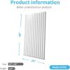 imageArt3d 2x4 ft Drop Ceiling Tiles in White 12Sheet SemiCylinder Design 3D Wall Panels for Interior Wall Decor 24x48 inchSemiCylinder White