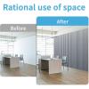 imageArt3d 4Pack GlueOn Herringbone Wainscoting Panel for Interior Wall Decor  104 x 12 Inch Polystyrene Ultralight Slim Slat Wall Panels for Living Room Bedroom MahoganySlate