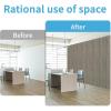 imageArt3d 4Pack GlueOn Herringbone Wainscoting Panel for Interior Wall Decor  104 x 12 Inch Polystyrene Ultralight Slim Slat Wall Panels for Living Room Bedroom MahoganyAshtree