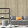 imageArt3d 4Pack GlueOn Herringbone Wainscoting Panel for Interior Wall Decor  104 x 12 Inch Polystyrene Ultralight Slim Slat Wall Panels for Living Room Bedroom MahoganyOak