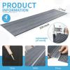 imageArt3d 4Pack GlueOn Herringbone Wainscoting Panel for Interior Wall Decor  104 x 12 Inch Polystyrene Ultralight Slim Slat Wall Panels for Living Room Bedroom MahoganyWeathered Teak