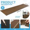 imageArt3d 4Pack GlueOn Herringbone Wainscoting Panel for Interior Wall Decor  104 x 12 Inch Polystyrene Ultralight Slim Slat Wall Panels for Living Room Bedroom MahoganyFine Bar Rosewood