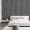 imageArt3d 4Pack GlueOn Herringbone Wainscoting Panel for Interior Wall Decor  104 x 12 Inch Polystyrene Ultralight Slim Slat Wall Panels for Living Room Bedroom MahoganyHerringbone Weathered Teak