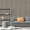 imageArt3d 4Pack GlueOn Herringbone Wainscoting Panel for Interior Wall Decor  104 x 12 Inch Polystyrene Ultralight Slim Slat Wall Panels for Living Room Bedroom MahoganyAshtree