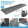 imageArt3d 4Pack GlueOn Herringbone Wainscoting Panel for Interior Wall Decor  104 x 12 Inch Polystyrene Ultralight Slim Slat Wall Panels for Living Room Bedroom MahoganyHerringbone Weathered Teak