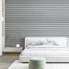 imageArt3d 4Pack GlueOn Herringbone Wainscoting Panel for Interior Wall Decor  104 x 12 Inch Polystyrene Ultralight Slim Slat Wall Panels for Living Room Bedroom MahoganyPoplar