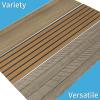 imageArt3d 4Pack GlueOn Herringbone Wainscoting Panel for Interior Wall Decor  104 x 12 Inch Polystyrene Ultralight Slim Slat Wall Panels for Living Room Bedroom MahoganyHerringbone Weathered Teak