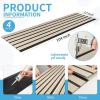 imageArt3d 4Pack GlueOn Herringbone Wainscoting Panel for Interior Wall Decor  104 x 12 Inch Polystyrene Ultralight Slim Slat Wall Panels for Living Room Bedroom MahoganySixGrid Oak