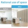 imageArt3d 4Pack GlueOn Herringbone Wainscoting Panel for Interior Wall Decor  104 x 12 Inch Polystyrene Ultralight Slim Slat Wall Panels for Living Room Bedroom MahoganySixGrid Oak
