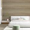 imageArt3d 4Pack GlueOn Herringbone Wainscoting Panel for Interior Wall Decor  104 x 12 Inch Polystyrene Ultralight Slim Slat Wall Panels for Living Room Bedroom MahoganyTeak