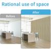 imageArt3d 4Pack GlueOn Herringbone Wainscoting Panel for Interior Wall Decor  104 x 12 Inch Polystyrene Ultralight Slim Slat Wall Panels for Living Room Bedroom MahoganyOak