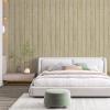 imageArt3d 4Pack GlueOn Herringbone Wainscoting Panel for Interior Wall Decor  104 x 12 Inch Polystyrene Ultralight Slim Slat Wall Panels for Living Room Bedroom MahoganyOak