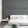 imageArt3d 4Pack GlueOn Herringbone Wainscoting Panel for Interior Wall Decor  104 x 12 Inch Polystyrene Ultralight Slim Slat Wall Panels for Living Room Bedroom MahoganyWeathered Teak