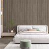 imageArt3d 4Pack GlueOn Herringbone Wainscoting Panel for Interior Wall Decor  104 x 12 Inch Polystyrene Ultralight Slim Slat Wall Panels for Living Room Bedroom MahoganyMahogany