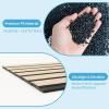 imageArt3d 4Pack GlueOn Herringbone Wainscoting Panel for Interior Wall Decor  104 x 12 Inch Polystyrene Ultralight Slim Slat Wall Panels for Living Room Bedroom MahoganySixGrid Oak