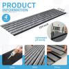 imageArt3d 4Pack GlueOn Herringbone Wainscoting Panel for Interior Wall Decor  104 x 12 Inch Polystyrene Ultralight Slim Slat Wall Panels for Living Room Bedroom MahoganyGranite