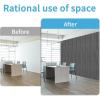 imageArt3d 4Pack GlueOn Herringbone Wainscoting Panel for Interior Wall Decor  104 x 12 Inch Polystyrene Ultralight Slim Slat Wall Panels for Living Room Bedroom MahoganyHerringbone Weathered Teak