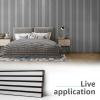 imageArt3d 4Piece Wood Slat Acoustic Panels for Stylish Decor and Noise Reduction 3D Textured Panel for Ceiling and Wall Matte BlackBrushed Silver