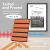 imageArt3d 4pcs107 x 8in Slat Acoustic Panel for Wall and Ceiling 3D Fluted Sound Absorbing Panel with Wood Finish OakCherry