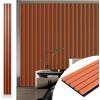 imageArt3d 4pcs107 x 8in Slat Acoustic Panel for Wall and Ceiling 3D Fluted Sound Absorbing Panel with Wood Finish OakCherry