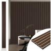 imageArt3d 4pcs107 x 8in Slat Acoustic Panel for Wall and Ceiling 3D Fluted Sound Absorbing Panel with Wood Finish OakDark Walnut