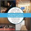 imageArt3d 4pcs107 x 8in Slat Acoustic Panel for Wall and Ceiling 3D Fluted Sound Absorbing Panel with Wood Finish OakOak