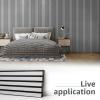imageArt3d 4pcs107 x 8in Slat Acoustic Panel for Wall and Ceiling 3D Fluted Sound Absorbing Panel with Wood Finish OakSilver