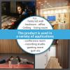 imageArt3d 4pcs107 x 8in Slat Acoustic Panel for Wall and Ceiling 3D Fluted Sound Absorbing Panel with Wood Finish OakWalnut