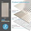 imageArt3d 4pcs107 x 8in Slat Acoustic Panel for Wall and Ceiling 3D Fluted Sound Absorbing Panel with Wood Finish OakWhite Elm
