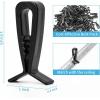 imageArt3d 50Pack HoldDown Clip for Drop Ceiling Tiles 19 x 1 Inch Ceiling Grid Clips for Standard Ceiling Grid SystemBlack100