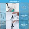 imageArt3d 50Pack HoldDown Clip for Drop Ceiling Tiles 19 x 1 Inch Ceiling Grid Clips for Standard Ceiling Grid SystemBlack50