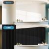 imageArt3d 5Pack Acoustic Wood Slat Wall Panel Sample  59 x 47 Inch Sound Absorbing Panels 5 ColorsBlackwood