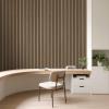 imageArt3d 5Pack Acoustic Wood Slat Wall Panel Sample  59 x 47 Inch Sound Absorbing Panels 5 ColorsEbony
