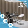 imageArt3d 5Pack Acoustic Wood Slat Wall Panel Sample  59 x 47 Inch Sound Absorbing Panels 5 ColorsEbony