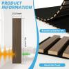 imageArt3d 5Pack Acoustic Wood Slat Wall Panel Sample  59 x 47 Inch Sound Absorbing Panels 5 ColorsEbony