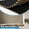 imageArt3d 5Pack Acoustic Wood Slat Wall Panel Sample  59 x 47 Inch Sound Absorbing Panels 5 ColorsOak