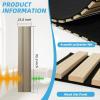 imageArt3d 5Pack Acoustic Wood Slat Wall Panel Sample  59 x 47 Inch Sound Absorbing Panels 5 ColorsOak