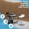 imageArt3d 5Pack Acoustic Wood Slat Wall Panel Sample  59 x 47 Inch Sound Absorbing Panels 5 ColorsTeak
