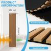 imageArt3d 5Pack Acoustic Wood Slat Wall Panel Sample  59 x 47 Inch Sound Absorbing Panels 5 ColorsTeak