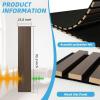 imageArt3d 5Pack Acoustic Wood Slat Wall Panel Sample  59 x 47 Inch Sound Absorbing Panels 5 ColorsWalnut