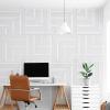 imageArt3d 6Pack SelfAdhesive Acoustic Wall Panels for Home Dcor 24 x 24 Inch Soundproofing Panels for Office Studio Bedroom  High Noise Absorption Polyester Fiber CamelWhite
