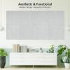 imageArt3d 6Pack SelfAdhesive Acoustic Wall Panels for Home Dcor 24 x 24 Inch Soundproofing Panels for Office Studio Bedroom  High Noise Absorption Polyester Fiber CamelGray