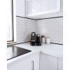 imageArt3d 76M Peel and Stick Trim for Backsplash Tile Edge SelfAdhesive Liner for Corner Decor in WhiteBlack