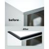 imageArt3d 76M Peel and Stick Trim for Backsplash Tile Edge SelfAdhesive Liner for Corner Decor in WhiteBlack