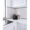 imageArt3d 76M Peel and Stick Trim for Backsplash Tile Edge SelfAdhesive Liner for Corner Decor in WhiteBlack