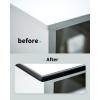 imageArt3d 76M Peel and Stick Trim for Backsplash Tile Edge SelfAdhesive Liner for Corner Decor in WhiteBlack