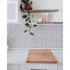 imageArt3d 76M Peel and Stick Trim for Backsplash Tile Edge SelfAdhesive Liner for Corner Decor in WhiteSilver