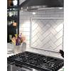 imageArt3d 76M Peel and Stick Trim for Backsplash Tile Edge SelfAdhesive Liner for Corner Decor in WhiteWhite